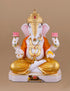 Dagdu Sheth Ganesh Marble Murti 15"