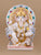 Sihasan Ganesh in Marble 14"