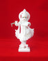 Pure White Marble Krishna Murti 11"