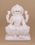 Lakshmi Idol in Pure Marble 10"