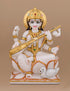 Saraswati Idol in Pure Marble 7"
