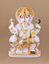 Ganesh Idol in White Marble 17"