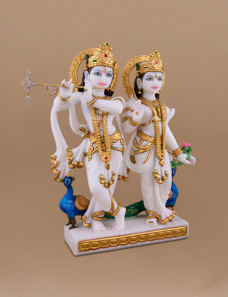 Radha Krishna Hare Krishna with Radha Statue Marble Radha 