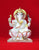 Marble Ganesh Murti Sitting on Lotus 10