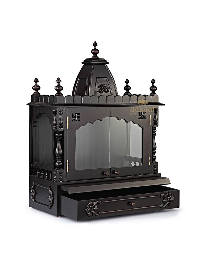 Wooden Pooja Mandir for Home - 21 VC – Aakaar - Idols & Temples