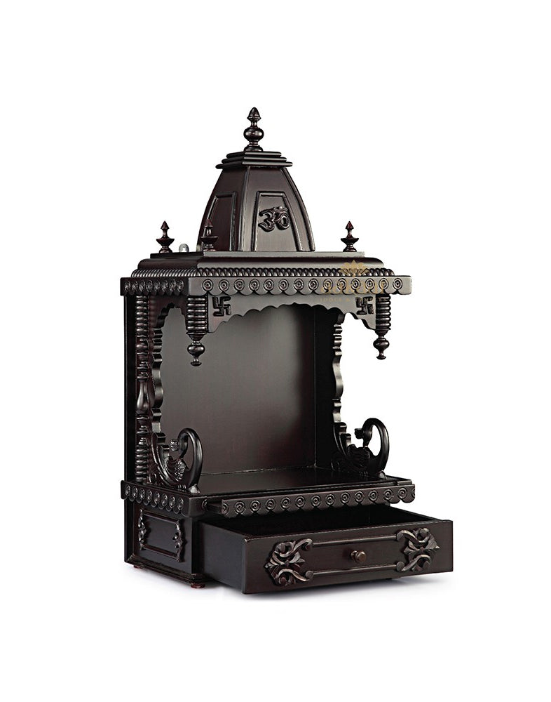 Wooden Pooja Mandir Temple Design For